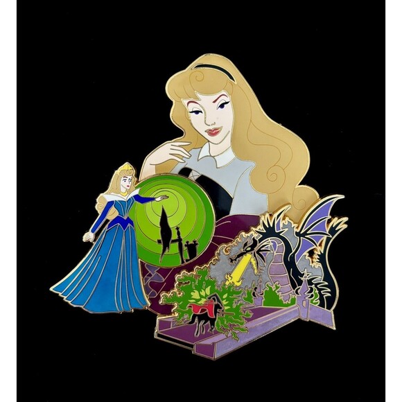 Aurora, Sleeping Beauty Jumbo Fantasy Pin LE 50, By Yoyo The Pinster - Picture 1 of 2